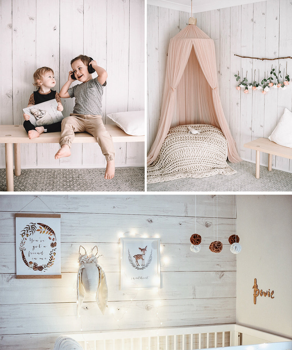 Whitewashed Timber Wallpaper