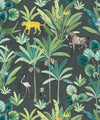 Animal Kingdom Wallpaper, Charcoal