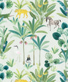Animal Kingdom Wallpaper, Cream