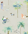 At The Dog Park Wallpaper, Beige