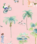 At The Dog Park Wallpaper, Pink