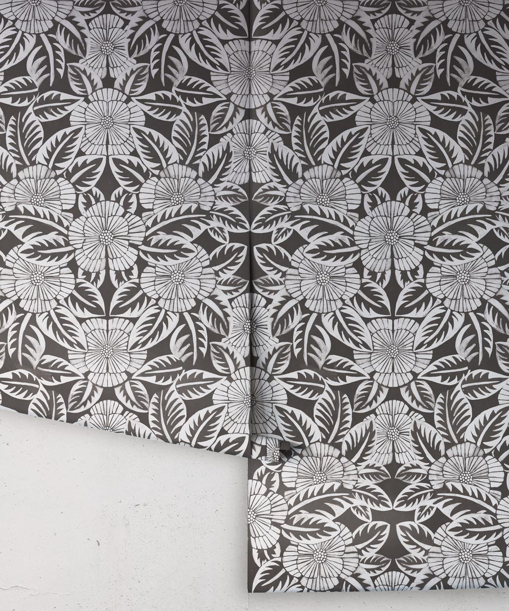Calcutta Wallpaper, Charcoal