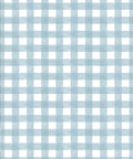 Check Wallpaper, Dusty Blue