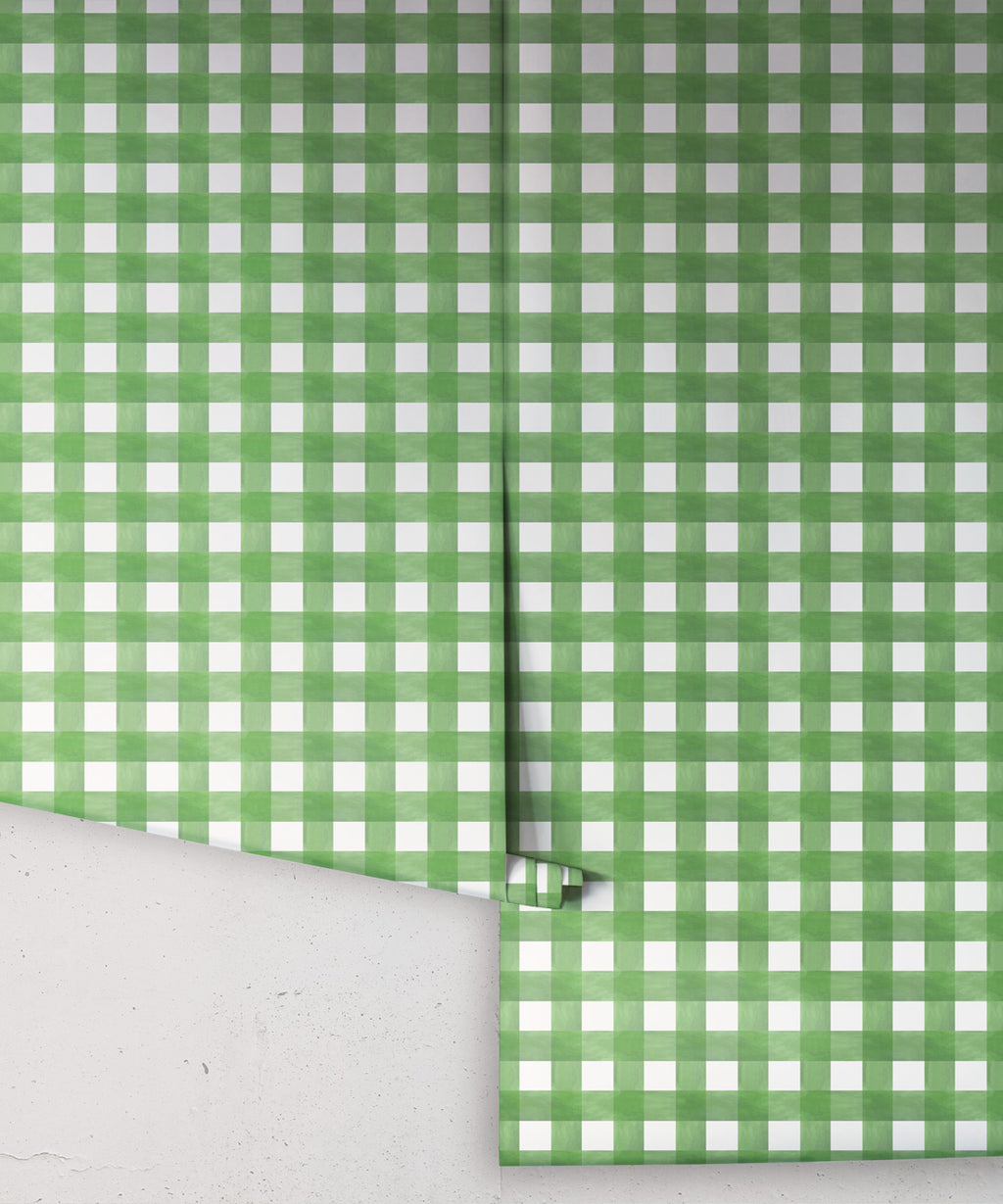 Check Wallpaper, Green