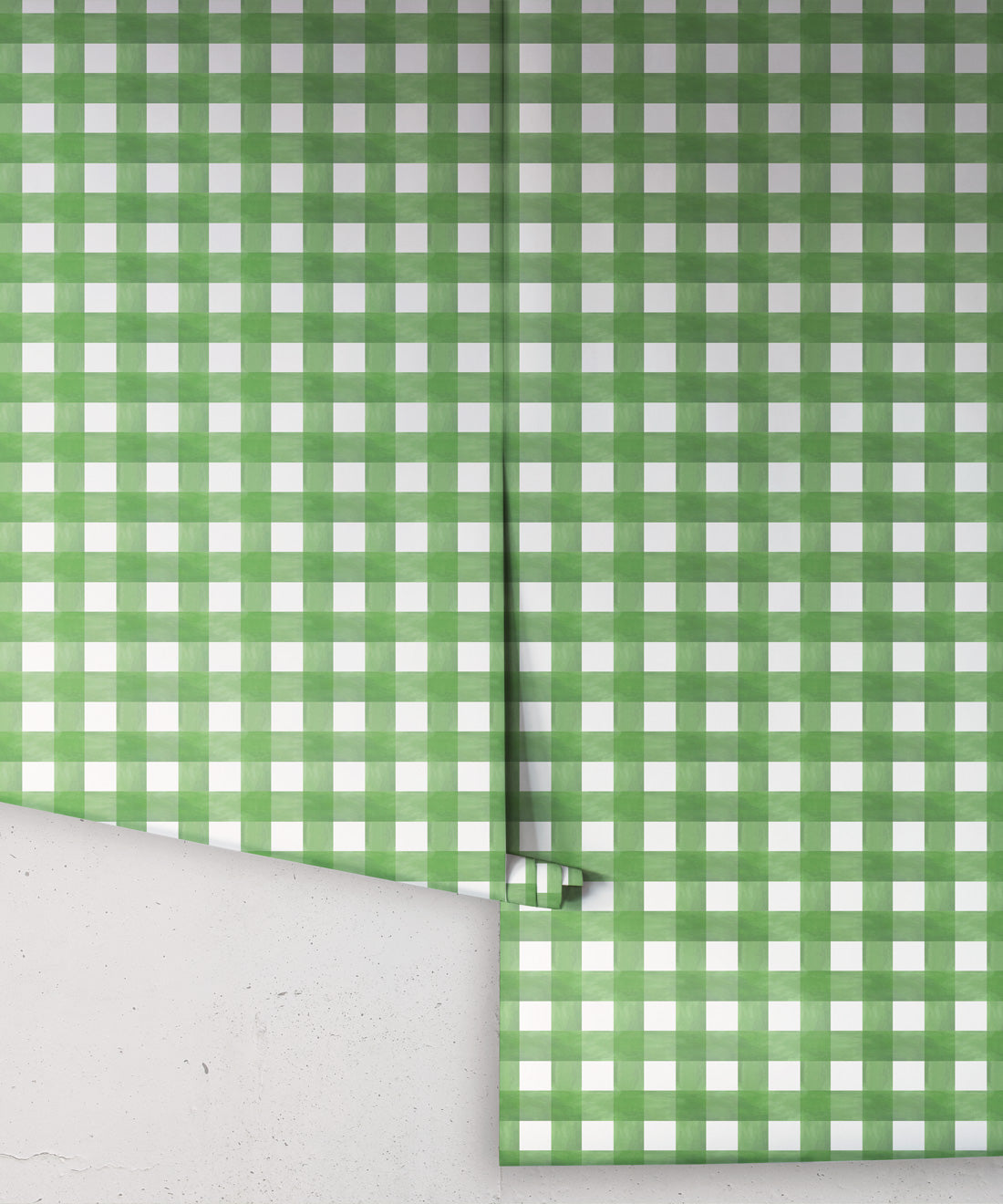 Check Wallpaper, Green