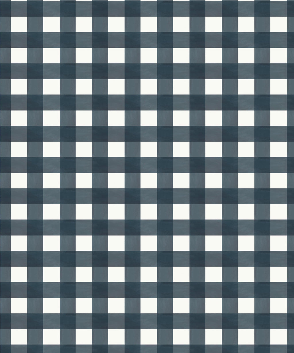 Check Wallpaper, Navy