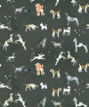Doggies Wallpaper, Charcoal