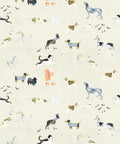 Doggies Wallpaper, Cream