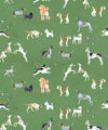 Doggies Wallpaper, Green
