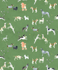 Doggies Wallpaper, Green
