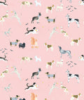 Doggies Wallpaper, Pink