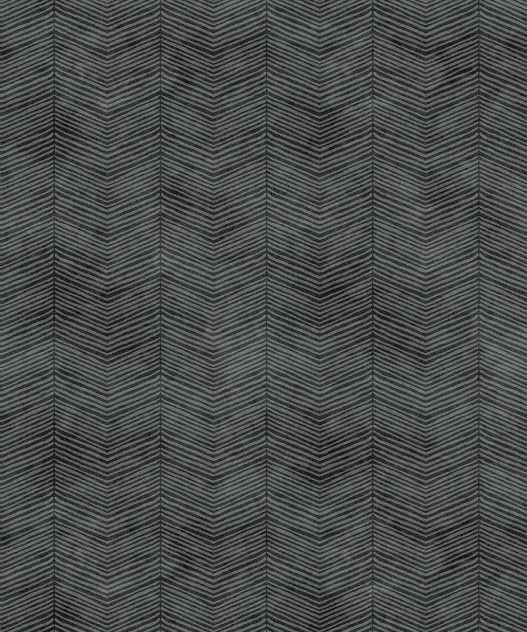 Painted Herringbone Wallpaper, Charcoal
