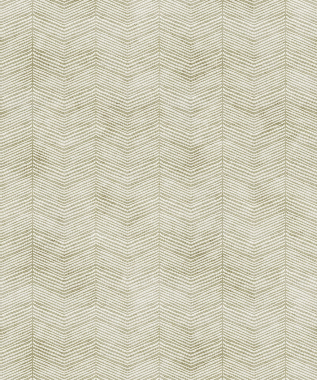 Painted Herringbone Wallpaper, Chartreuse