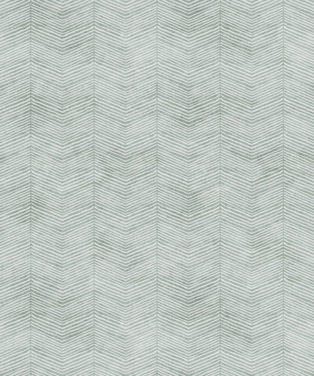 Painted Herringbone Wallpaper, Sea Spray