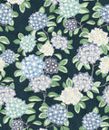 Hydrangea Wallpaper, Navy