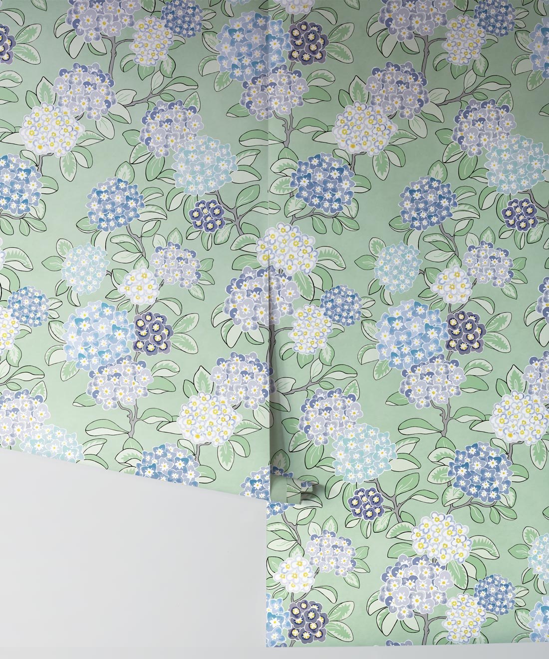 Hydrangea Wallpaper, Sea Spray