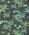 Monkey Palms Wallpaper, Charcoal
