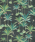 Monkey Palms Wallpaper, Charcoal