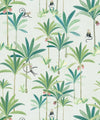 Monkey Palms Wallpaper, Cream