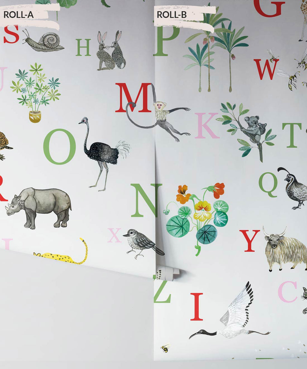 Noah’s ABC Wallpaper, Cream