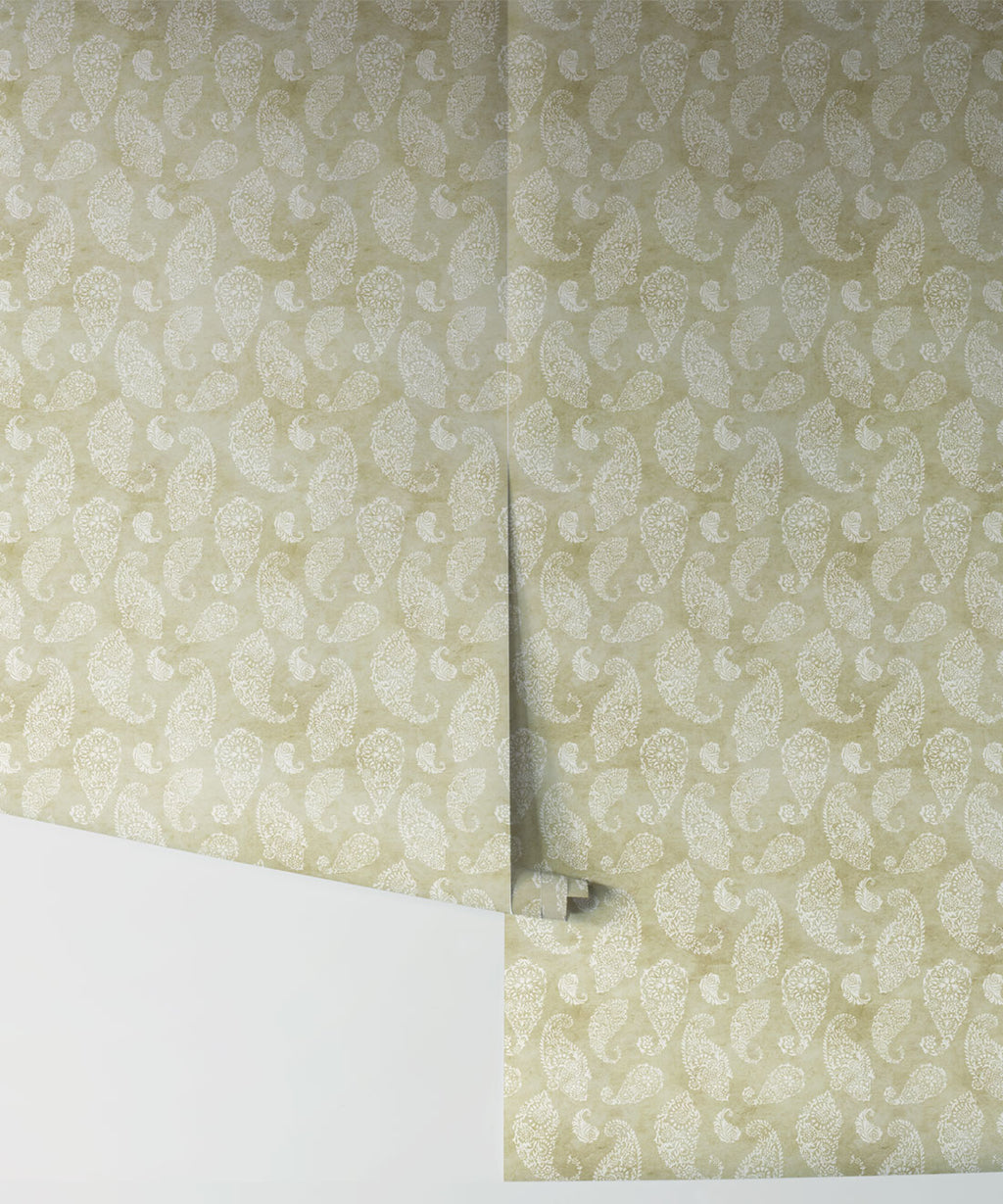 Paisley Wallpaper, Chartreuse