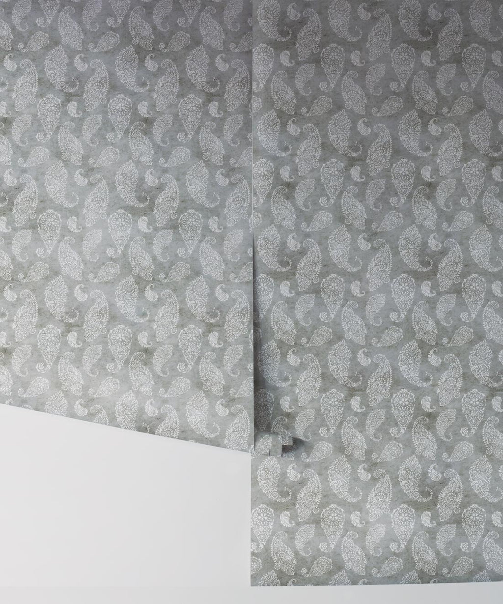 Paisley Wallpaper, Stone