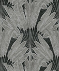 Travelers Palm Wallpaper, Charcoal