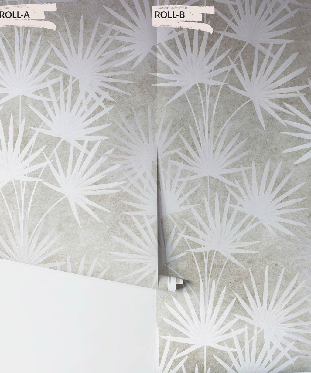Oriental Palm Wallpaper, Beige