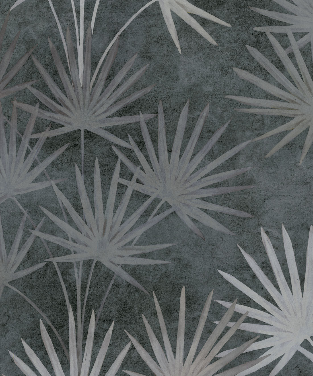 Oriental Palm Wallpaper, Charcoal
