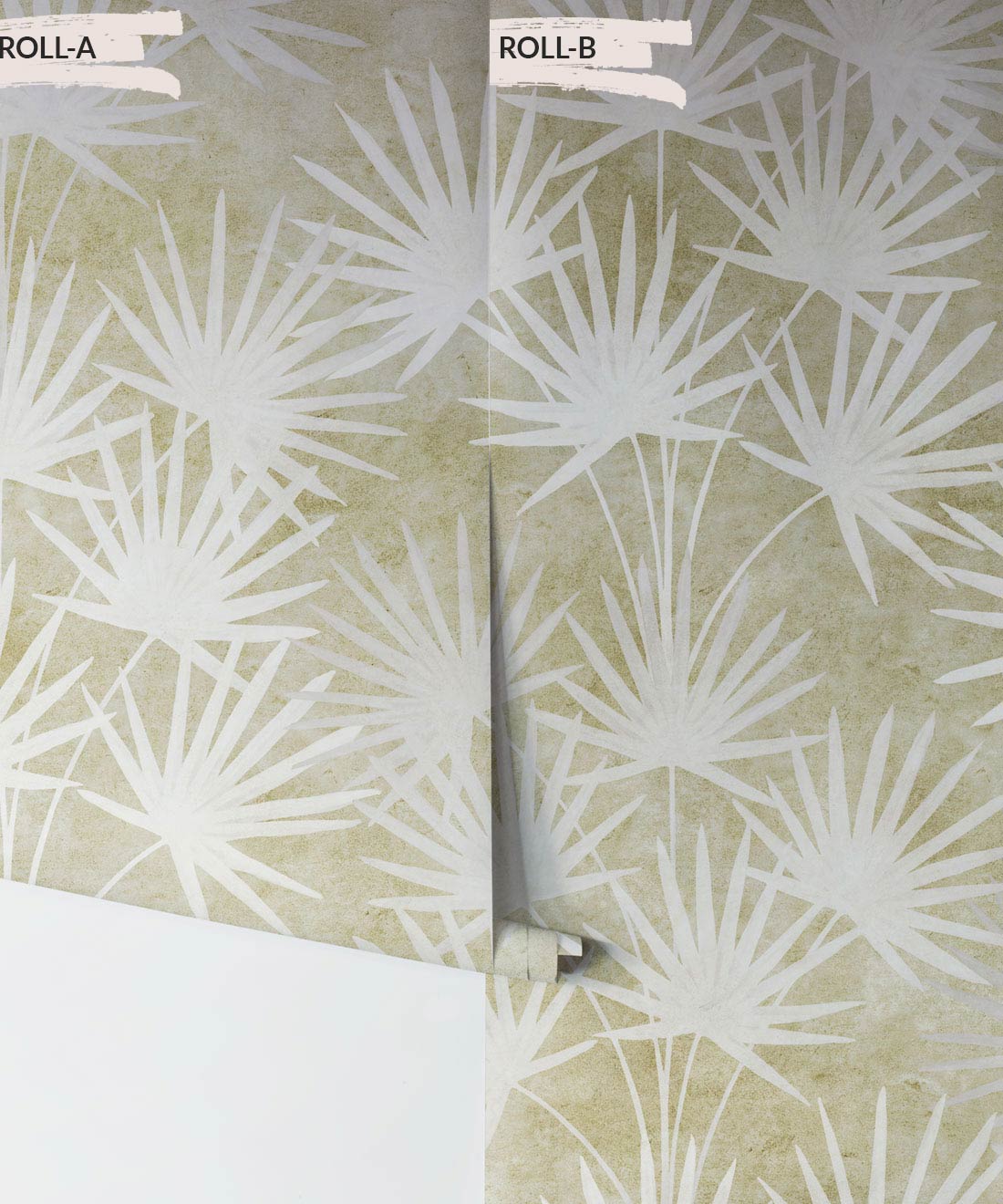 Oriental Palm Wallpaper, Chartreuse