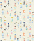 Paper Dolls Wallpaper, Cream