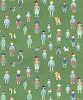 Paper Dolls Wallpaper, Green