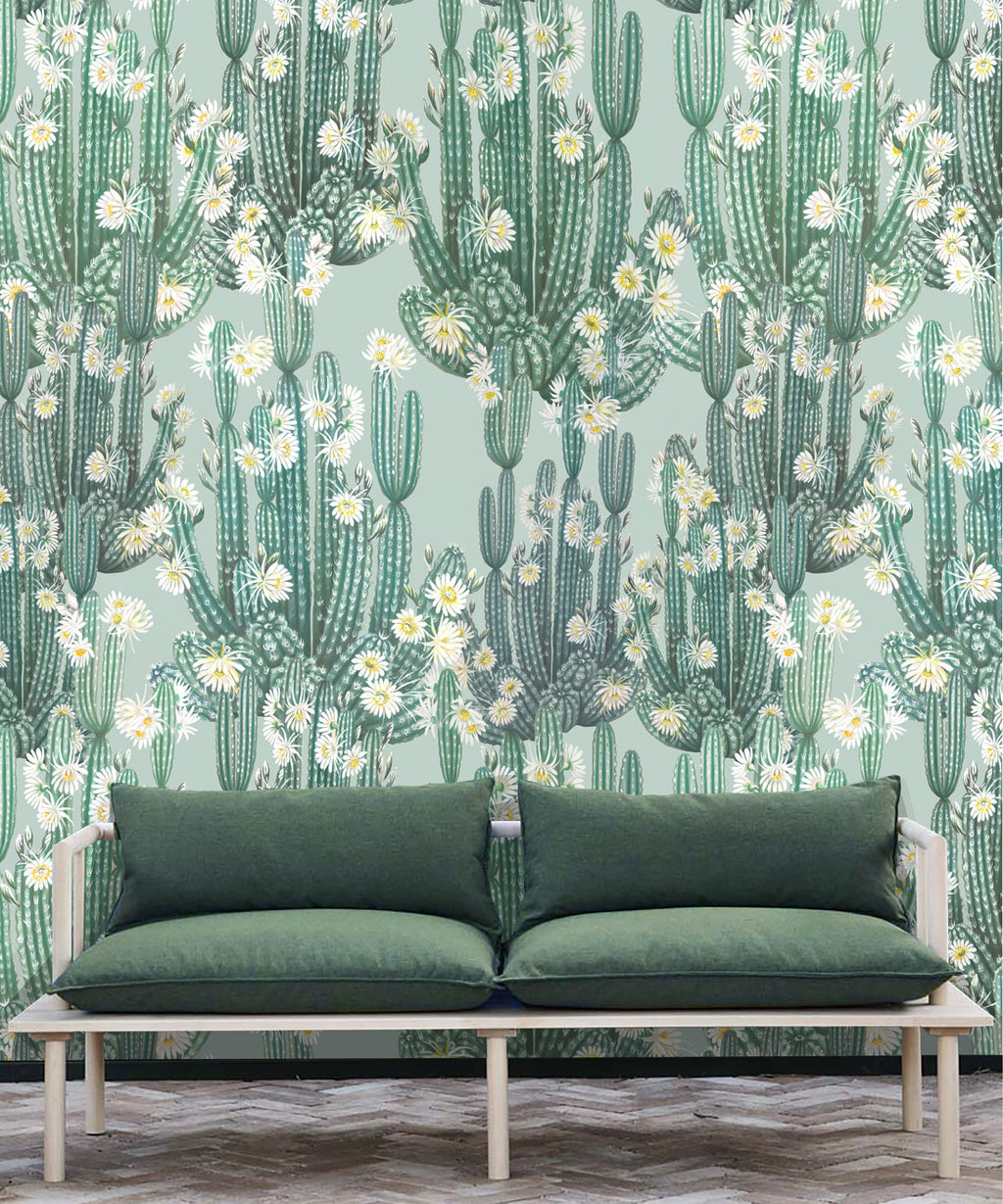 San Pedro Wallpaper, Green Aqua
