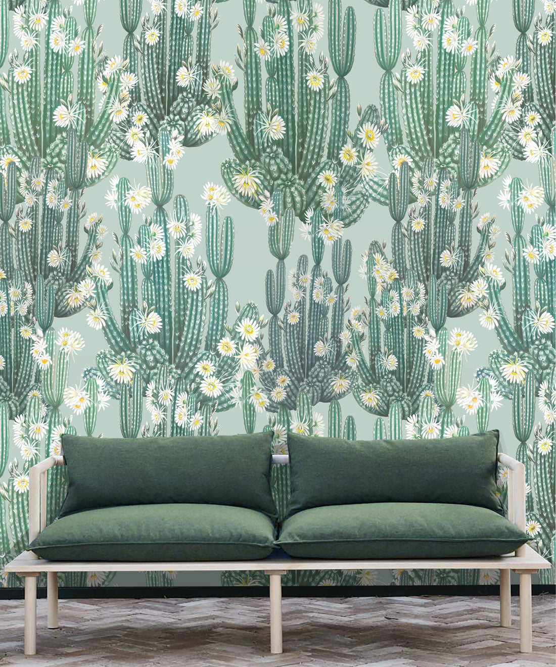 San Pedro Wallpaper, Green Aqua