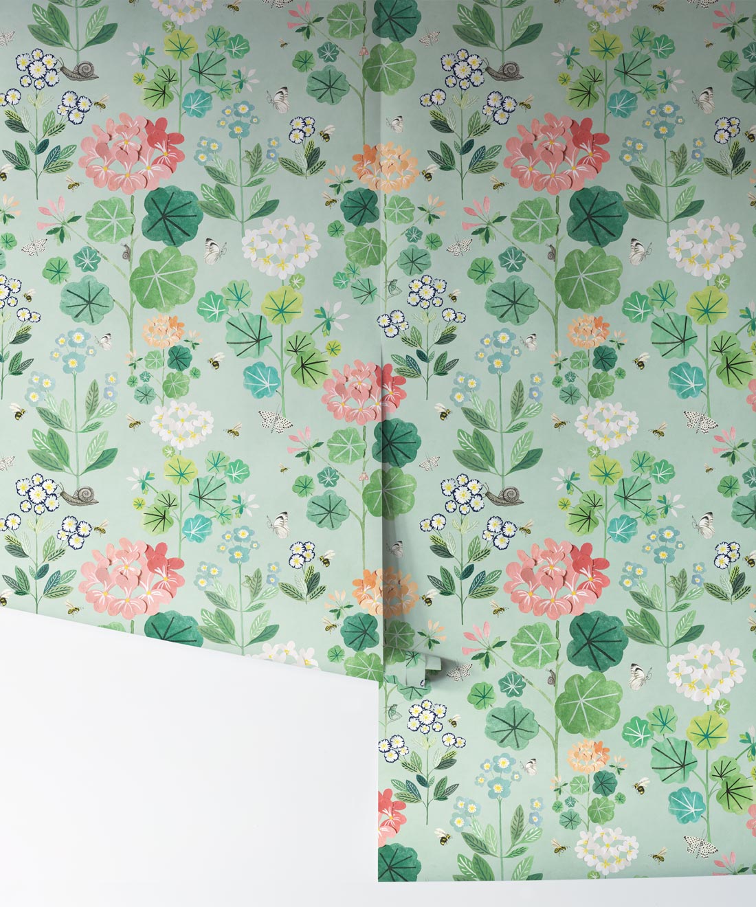 Sophie’s Garden Wallpaper, Sea Spray