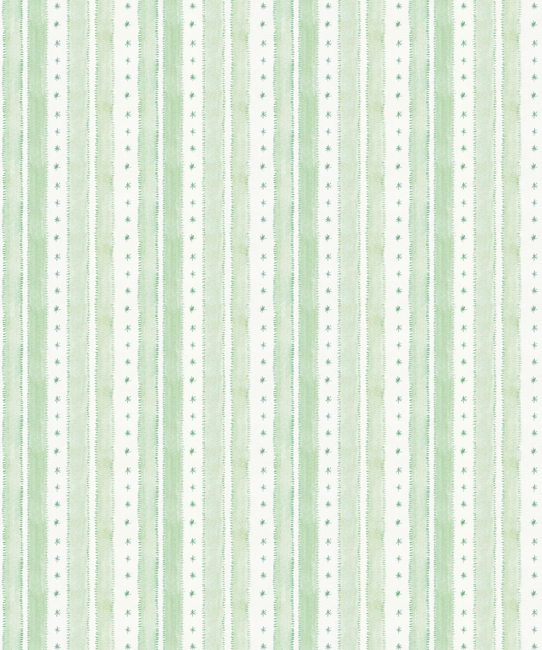 Star Stripe Wallpaper, Green