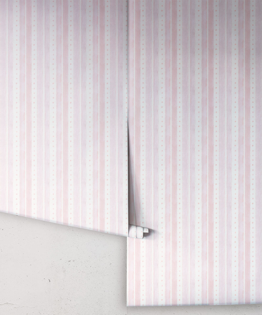 Star Stripe Wallpaper, Pink