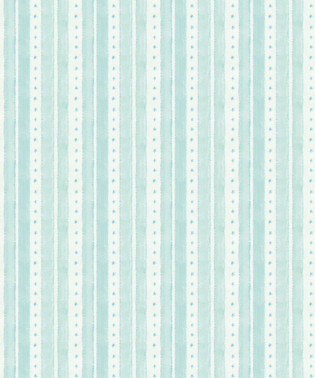 Star Stripe Wallpaper, Turquoise