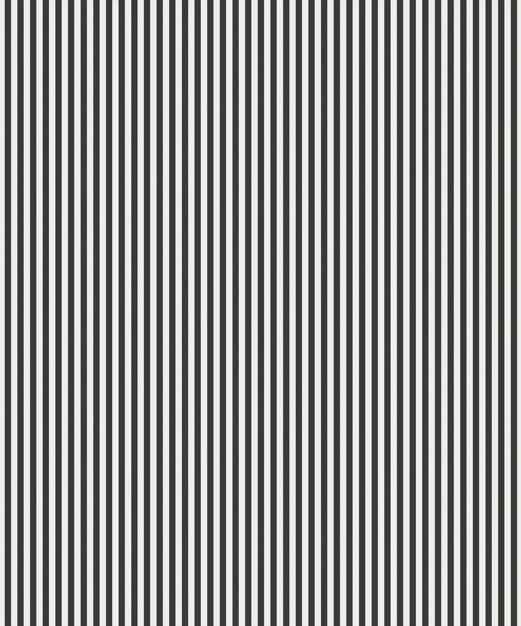 Candy Stripe Wallpaper, Charcoal
