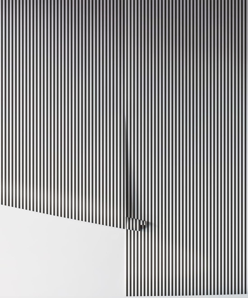 Candy Stripe Wallpaper, Charcoal