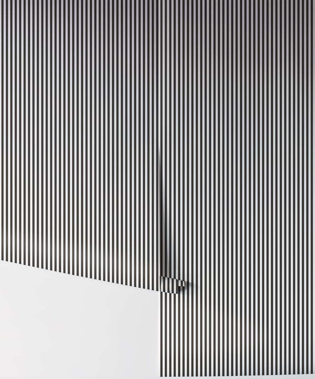 Candy Stripe Wallpaper, Charcoal