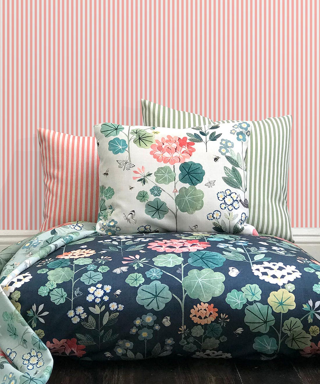 Candy Stripe Wallpaper, Pink