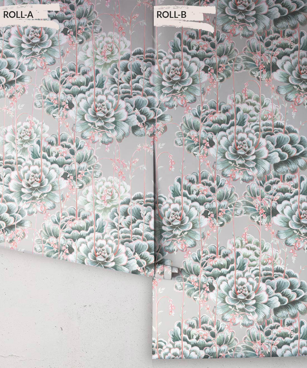 Succulents Wallpaper, Sage
