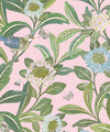 Sunny Garden Wallpaper, Pink