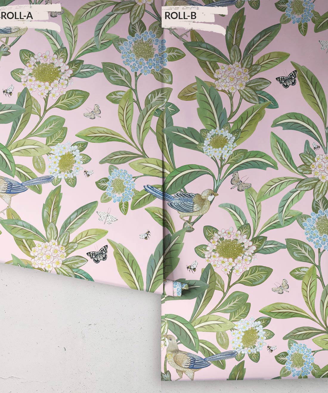 Sunny Garden Wallpaper, Pink