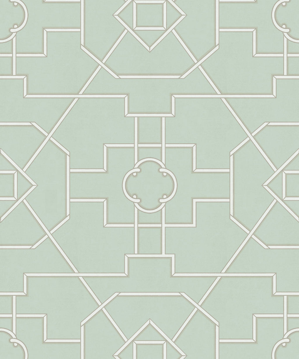 Trellis Wallpaper, Aqua