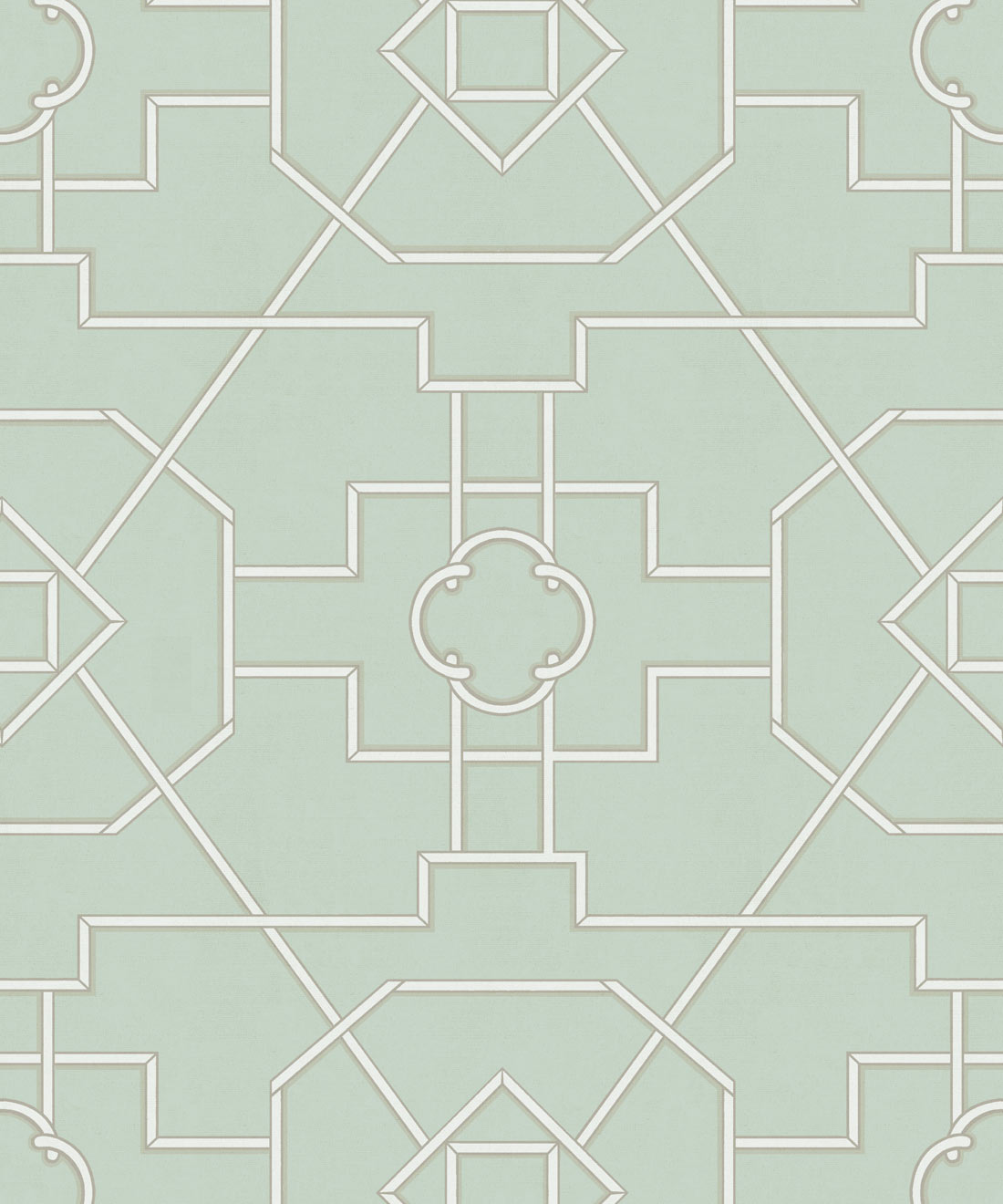 Trellis Wallpaper, Aqua