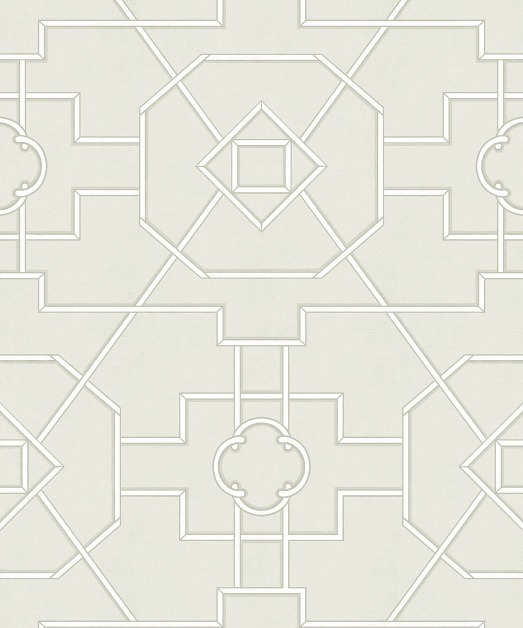 Trellis Wallpaper, Beige