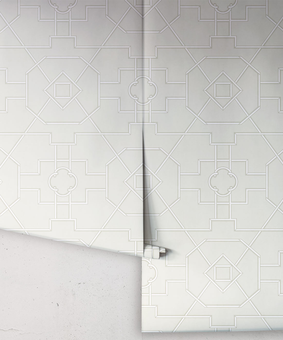 Trellis Wallpaper, Beige
