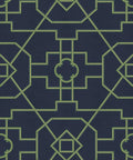 Trellis Wallpaper, Navy
